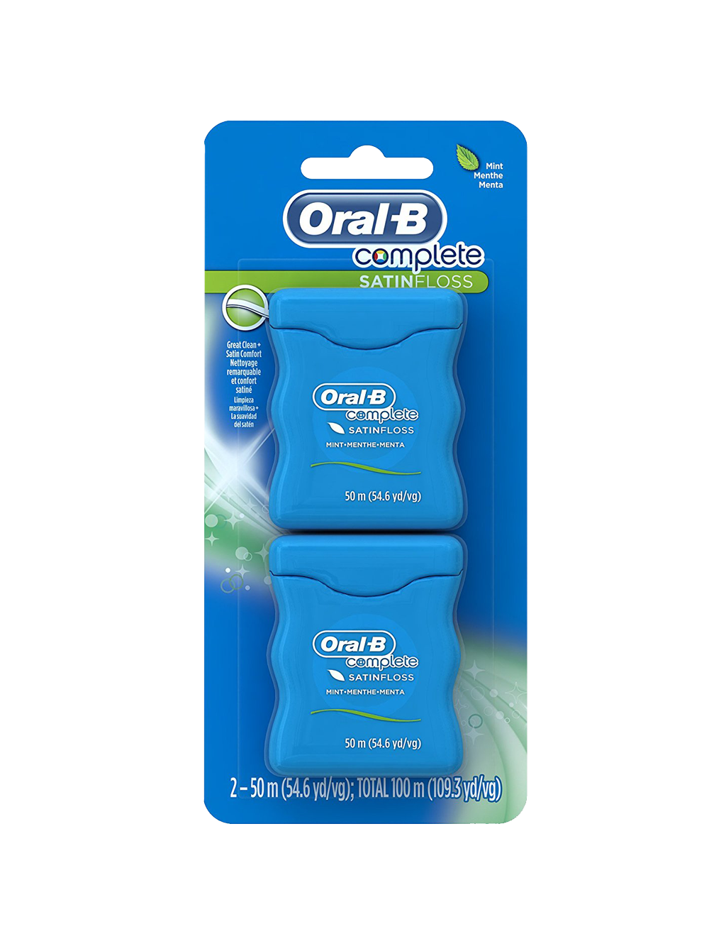 Complete b. Oral b Satin Floss. Нить oral b Satin Floss. Зубная нить 2 штуки в упаковке. Зубная нить в синей упаковке.